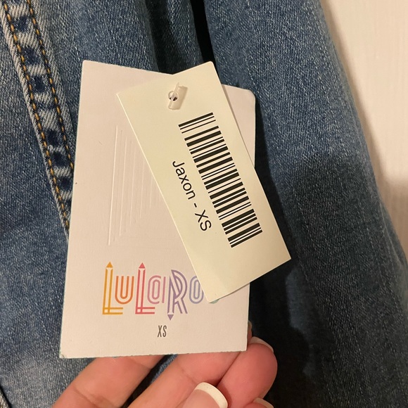 NWT Lularoe Jaxon denim jacket - Picture 6 of 7